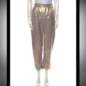 Just Be Queen Shimmering Gold Parker Pant